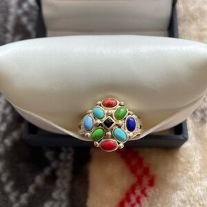 Sterling Silver Multi Stone Ring